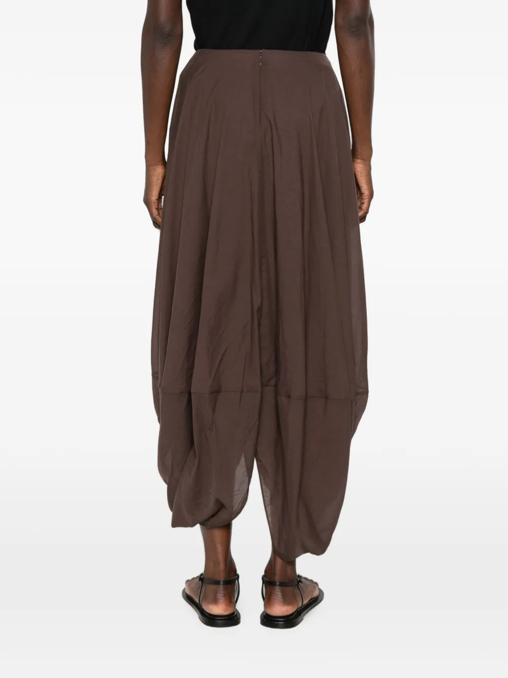 TOTEME Asymmetrische rok Bruin