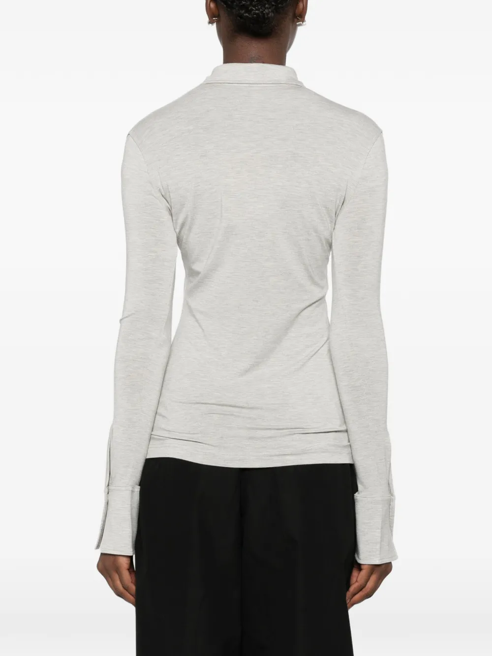 TOTEME Shirt met knopen en lange mouwen Grijs