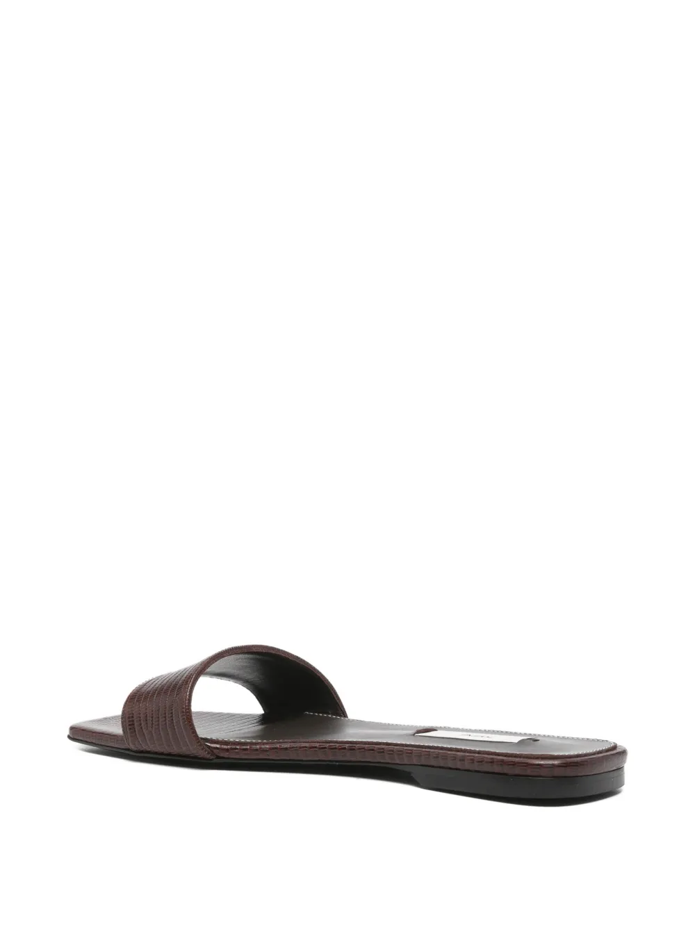 TOTEME lizard-embossed sandals Bruin