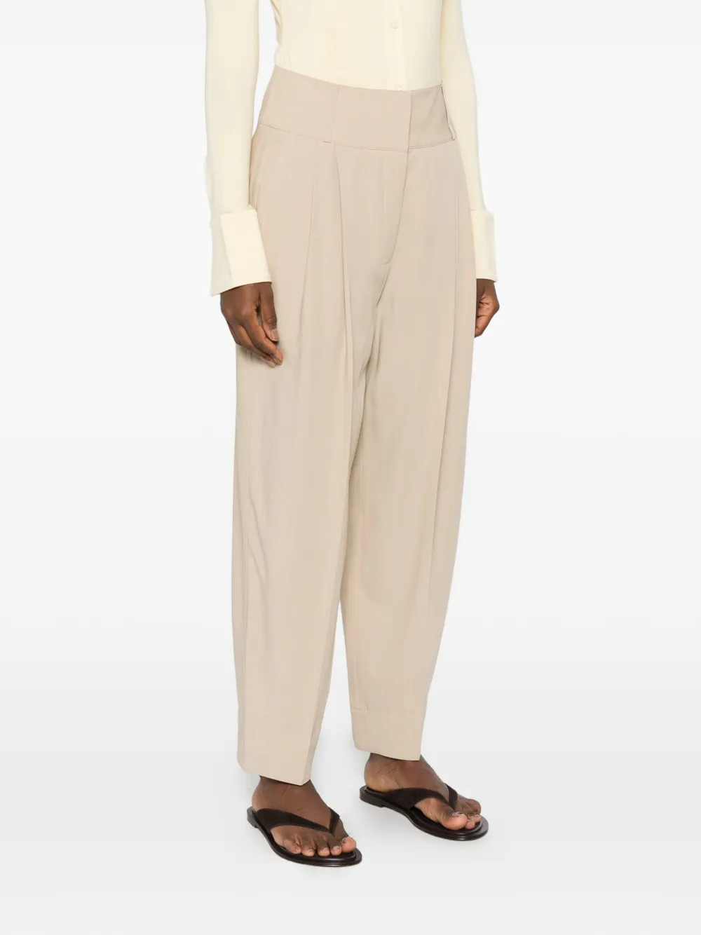 TOTEME Gedrapeerde broek Beige