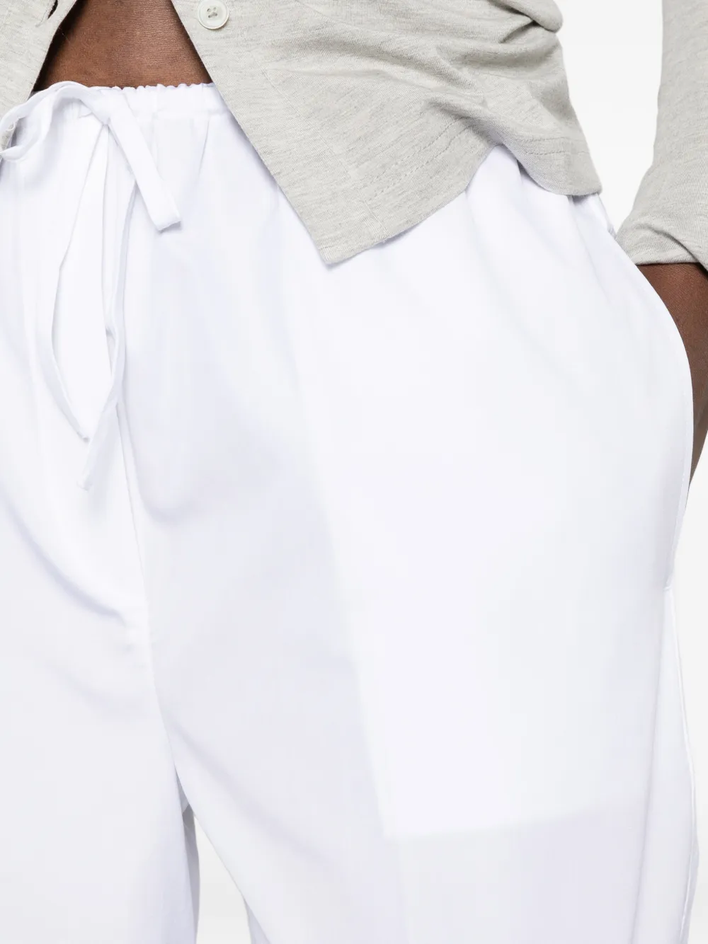 TOTEME Broek met trekkoord Wit