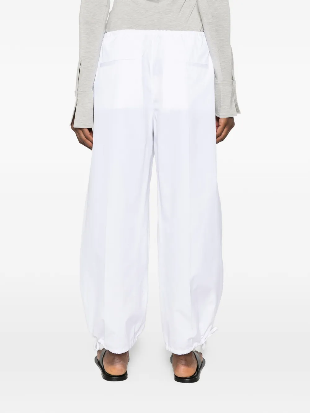 TOTEME Broek met trekkoord Wit
