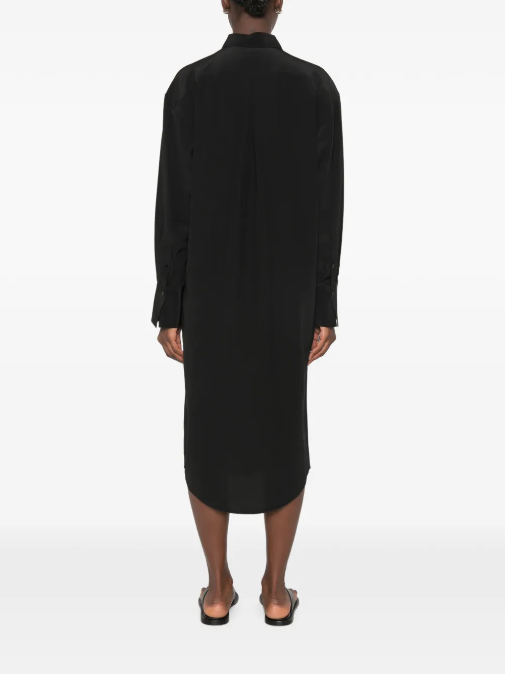 TOTEME Zijden blousejurk Zwart