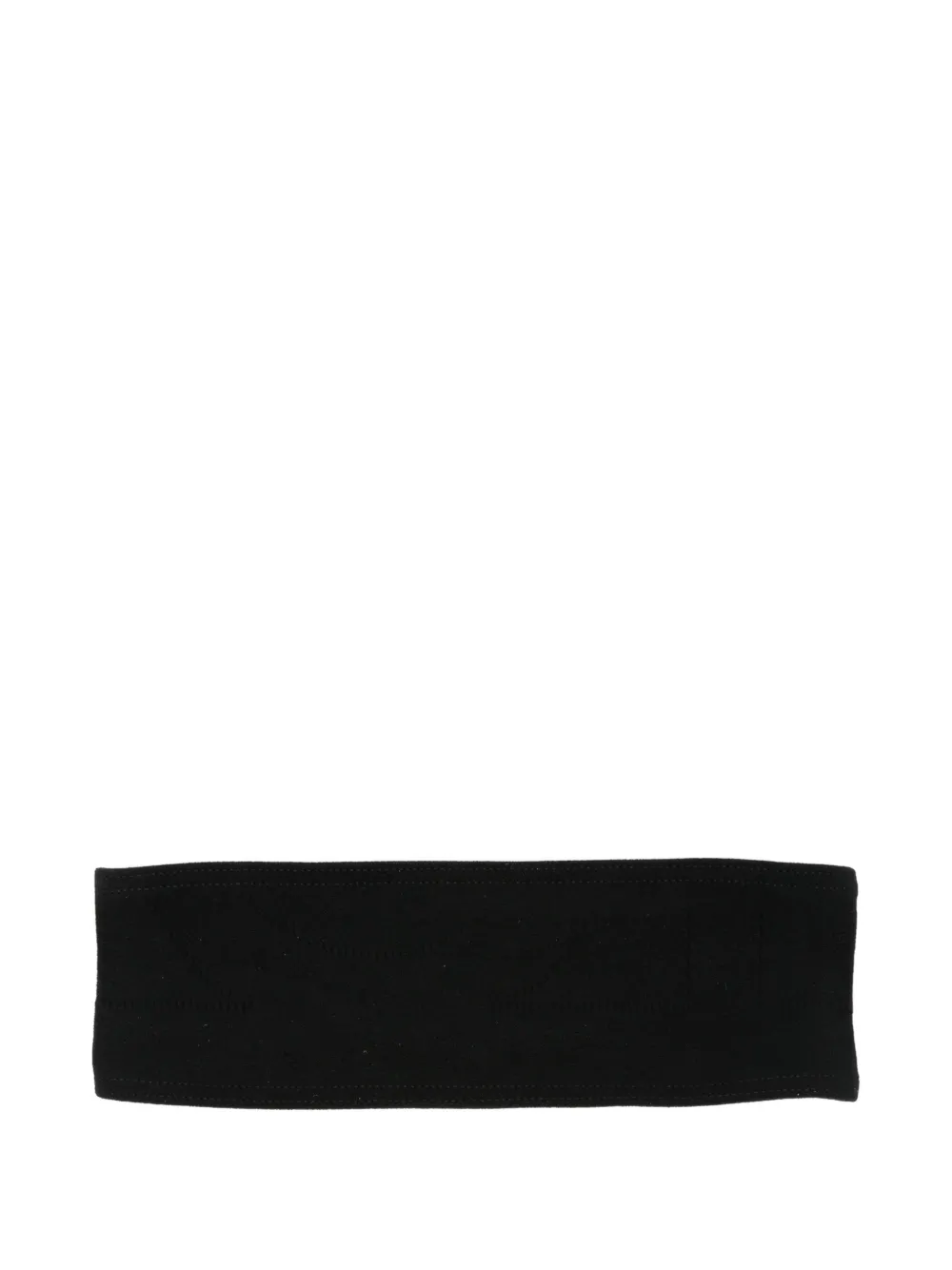 TOTEME pointelle monogram headband - Nero
