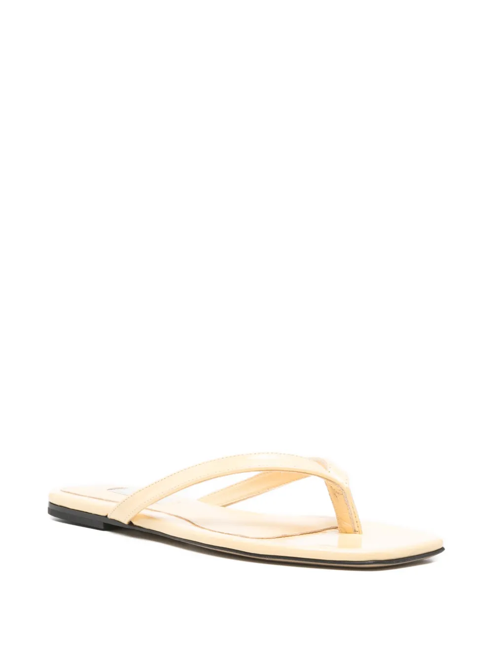 TOTEME square-toe sandals Beige