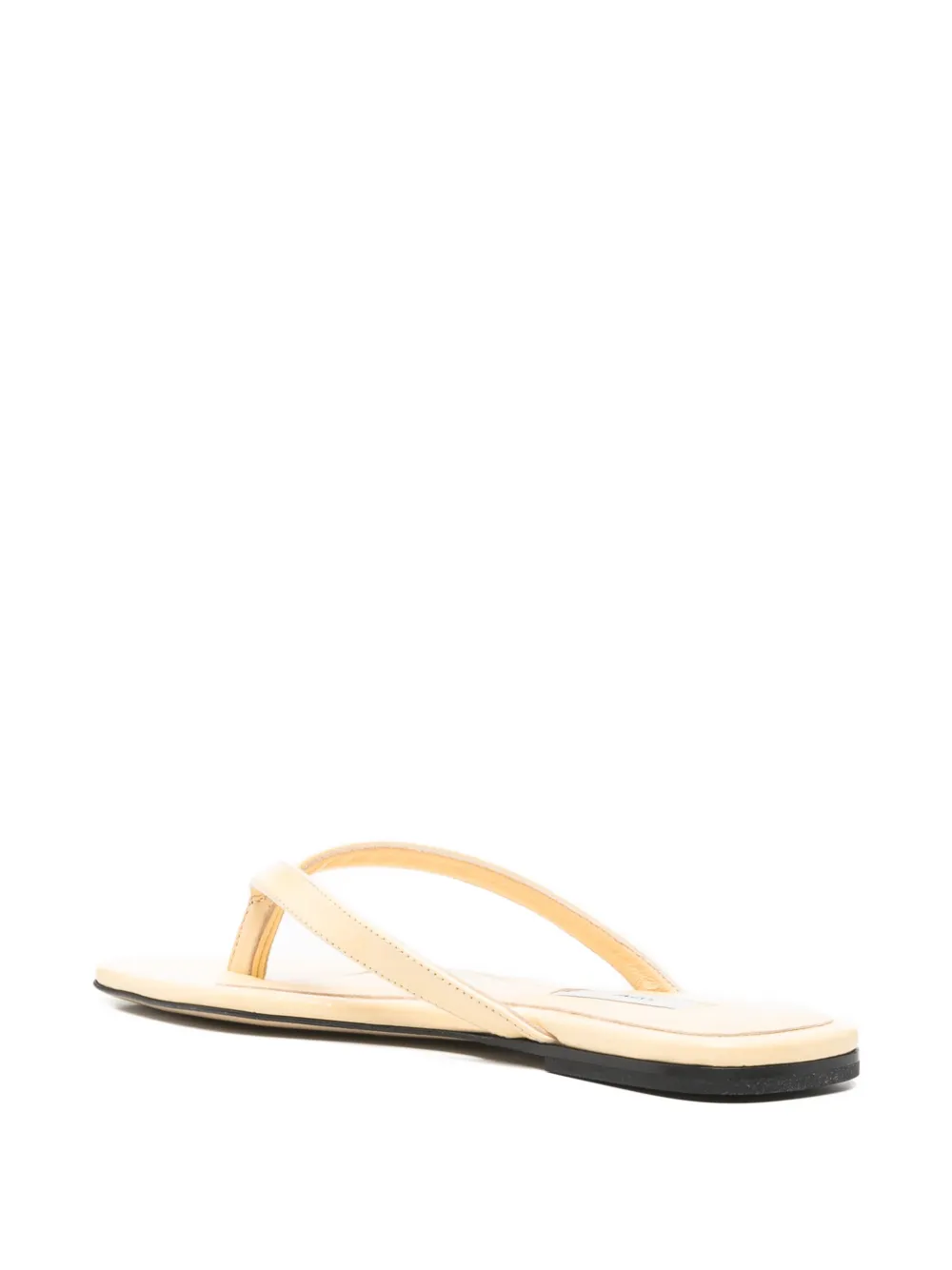 TOTEME square-toe sandals Beige