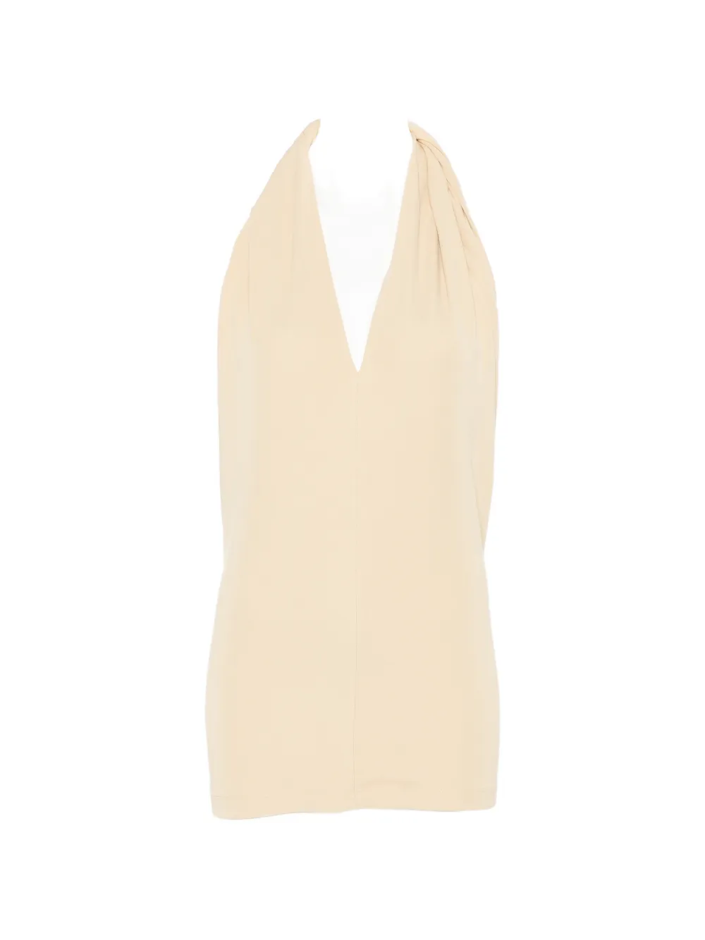 TOTEME twisted halterneck top - Toni neutri