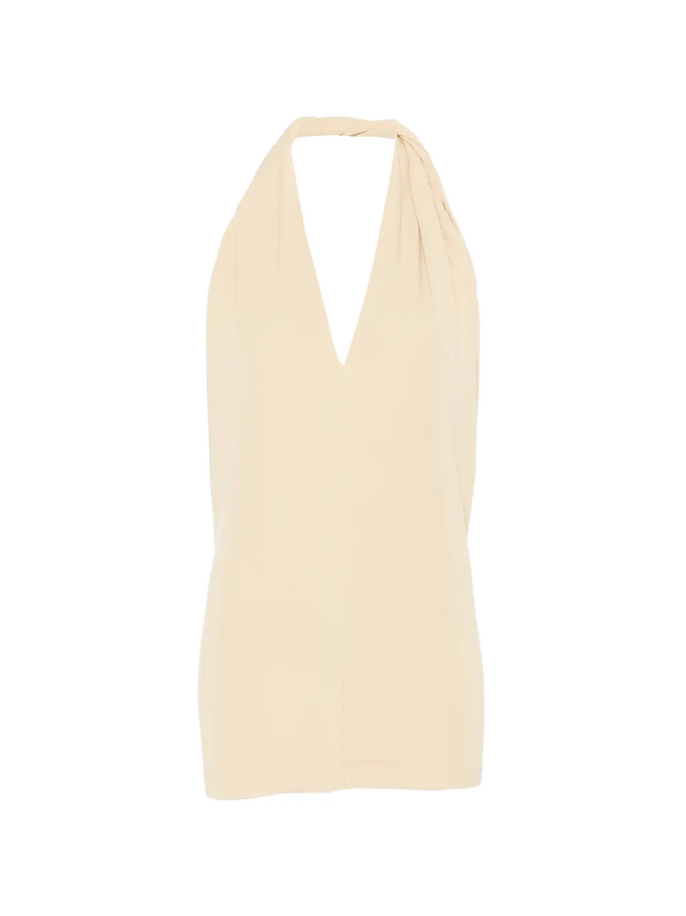TOTEME twisted halterneck top - Toni neutri