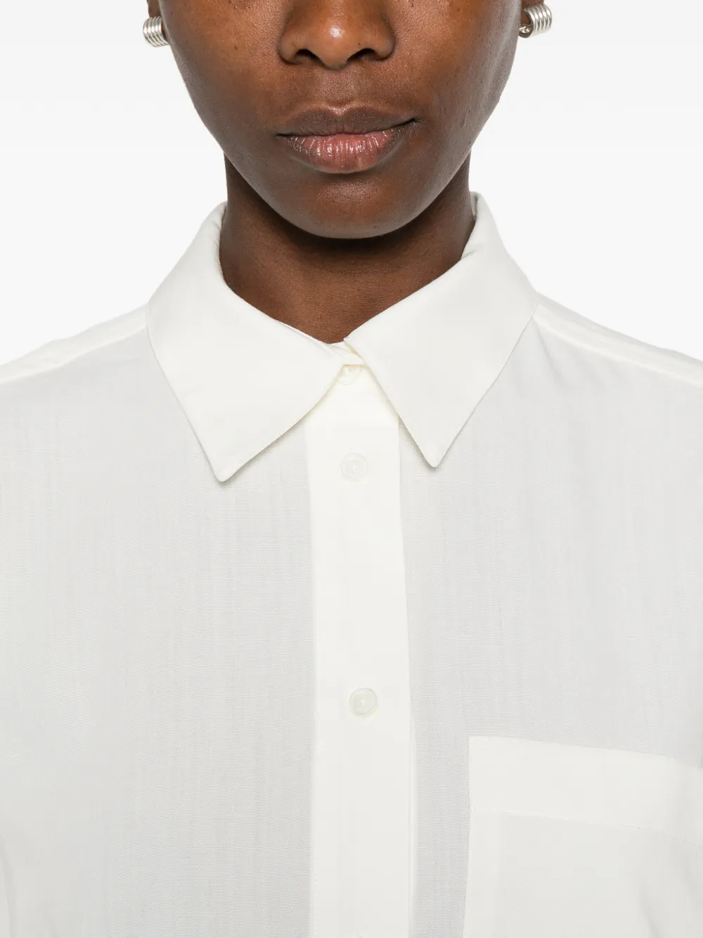 TOTEME Poloshirt met borstzak Beige
