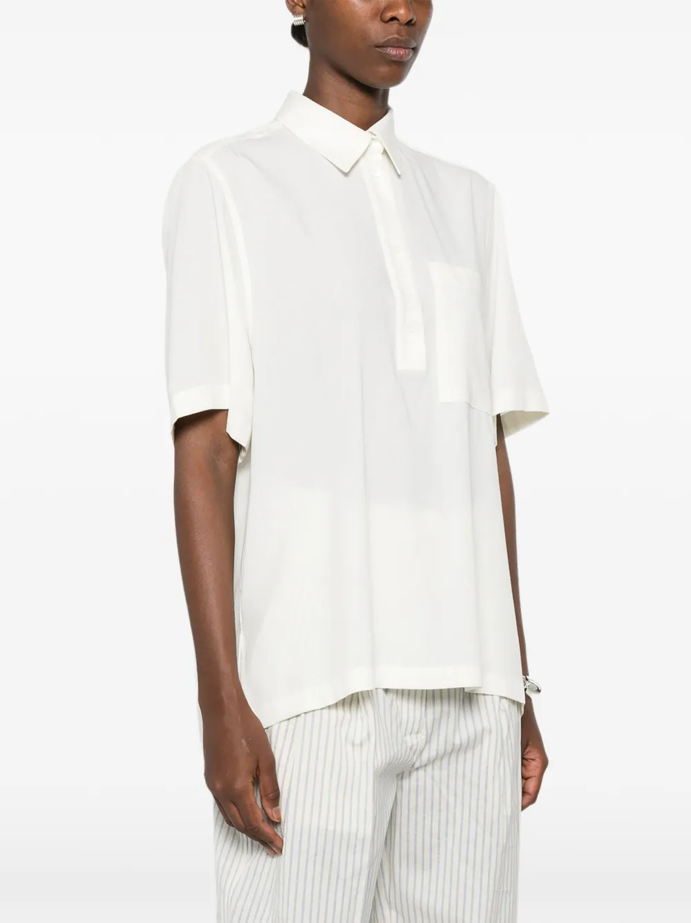 TOTEME Poloshirt met borstzak Beige