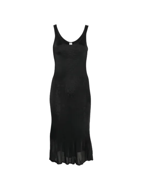 TOTEME fluted-hem midi dress