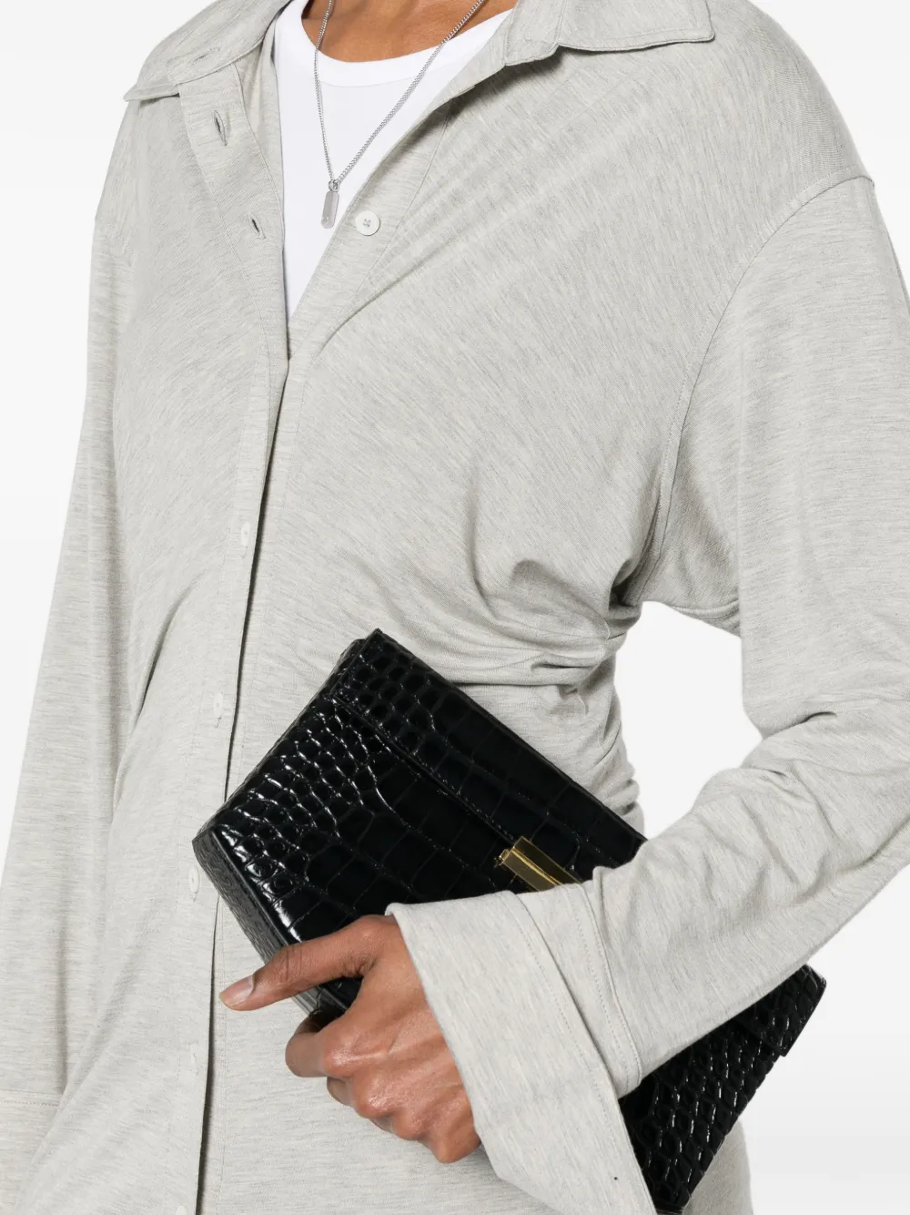 TOTEME Mini-jurk met ruches Grijs