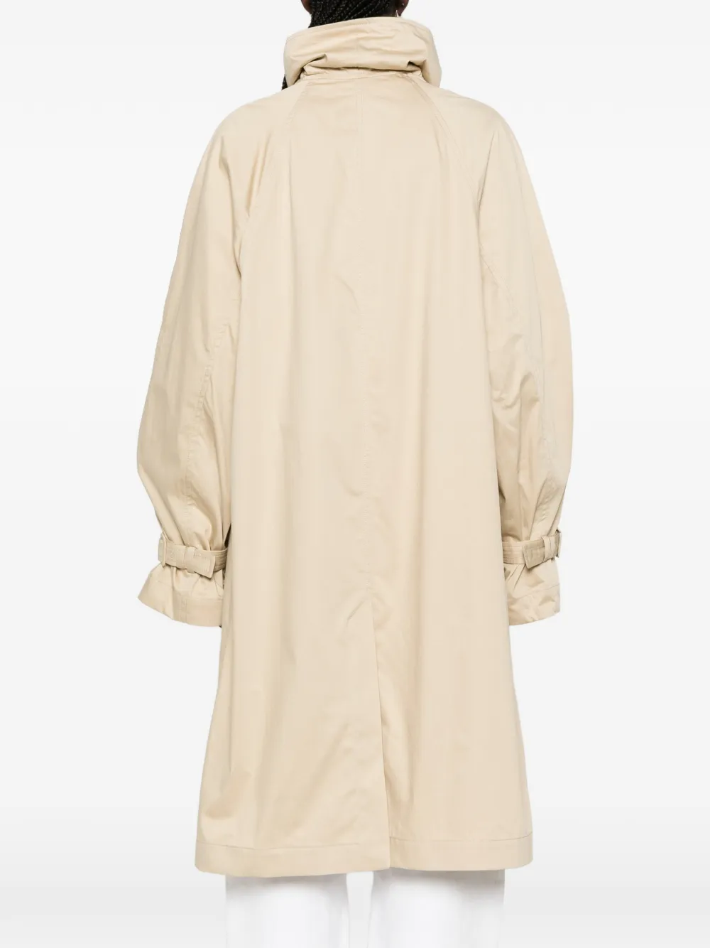 TOTEME Oversized trenchcoat met drukknoop Beige