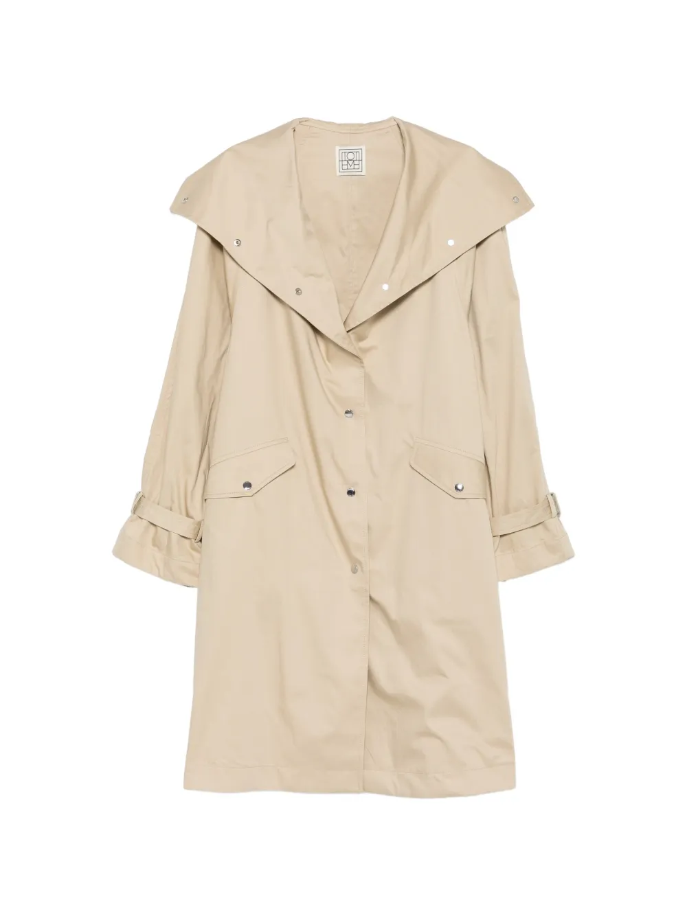 TOTEME snap-buttoned oversized trench coat - Toni neutri