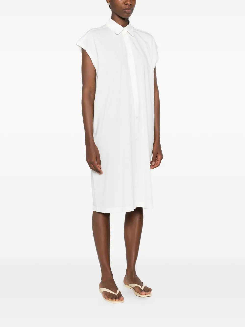 TOTEME Mouwloze midi-blousejurk Beige
