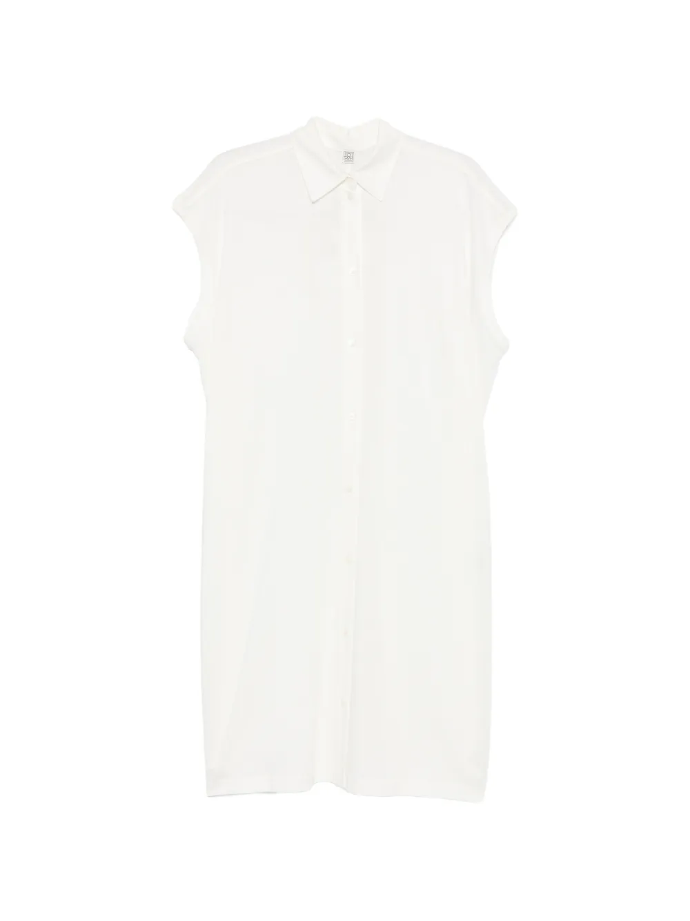 TOTEME sleeveless jersey midi shirt dress - Nude