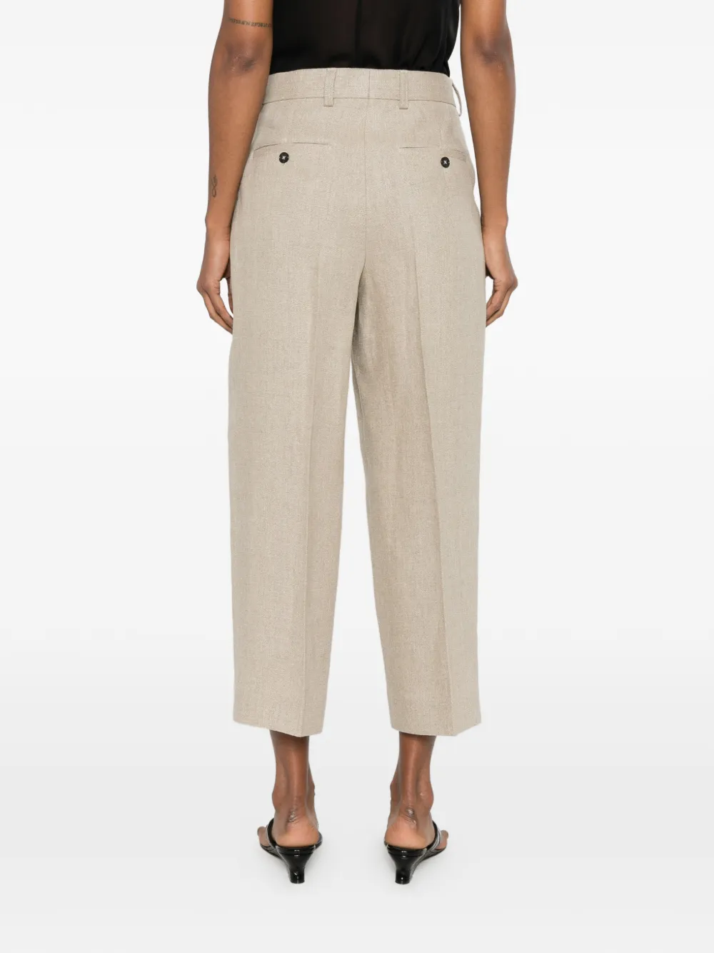 TOTEME Geplooide pantalon Beige