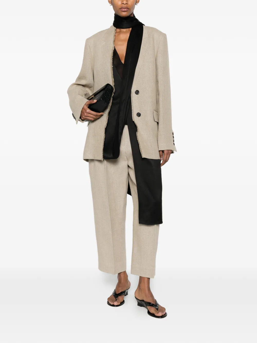 TOTEME Geplooide pantalon Beige