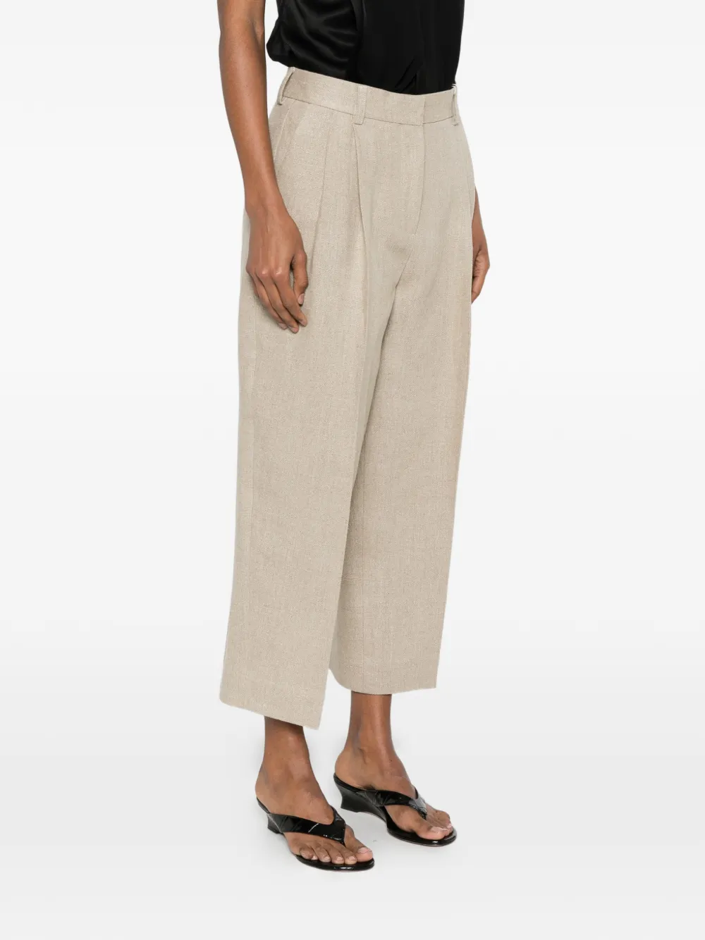 TOTEME Geplooide pantalon Beige