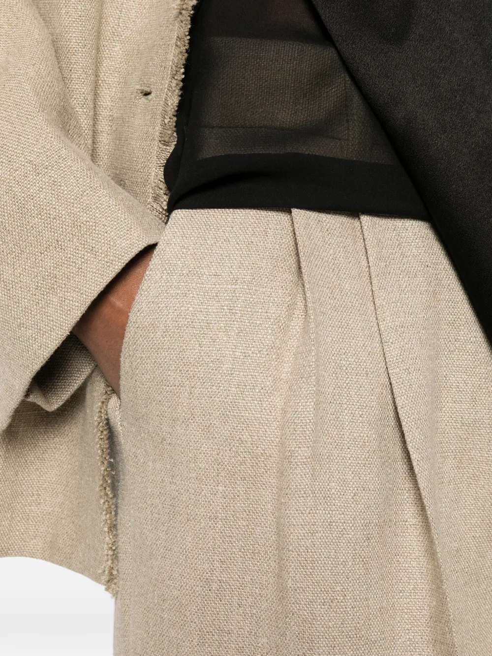 TOTEME Geplooide pantalon Beige