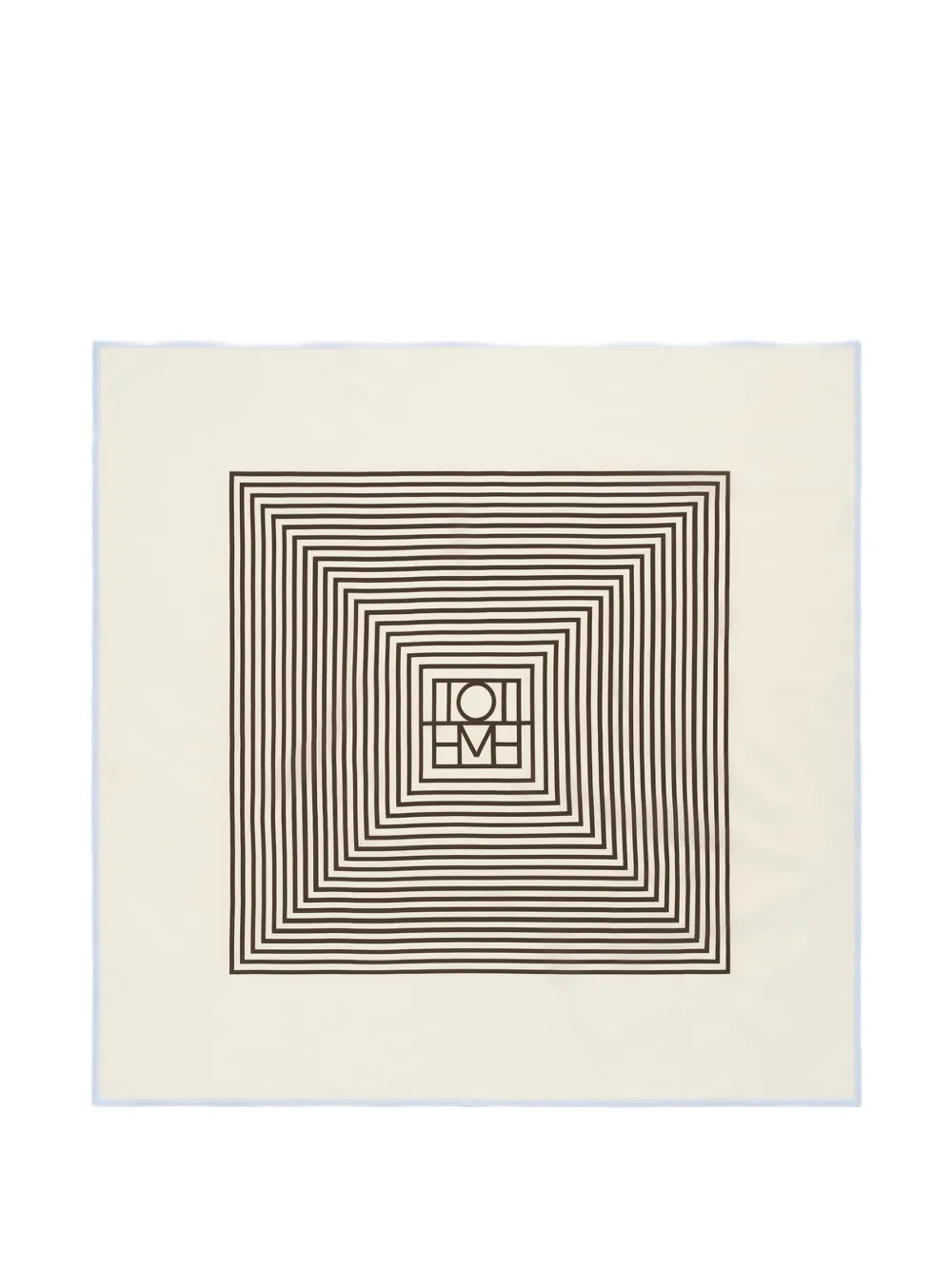 TOTEME Sjaal met monogramprint Bruin
