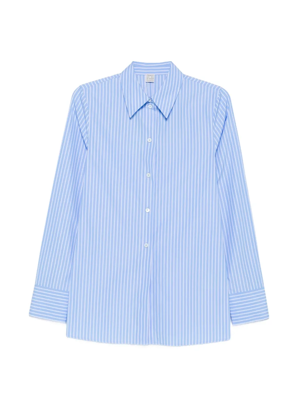 TOTEME striped poplin shirt - Blu