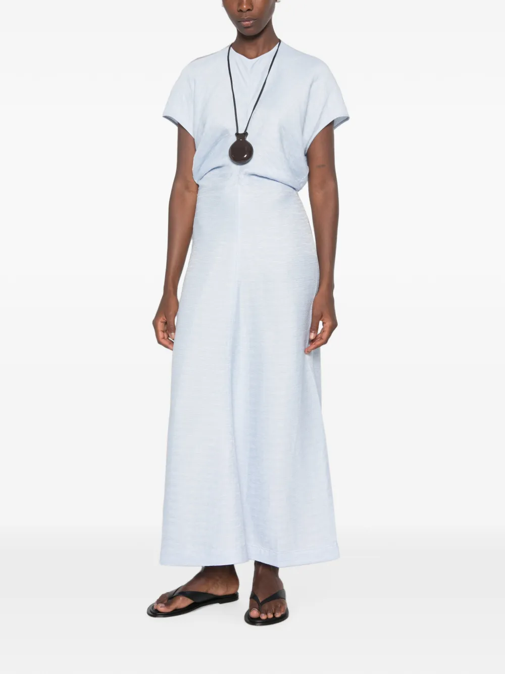 TOTEME Maxi-jurk met soepelvallende taille Blauw
