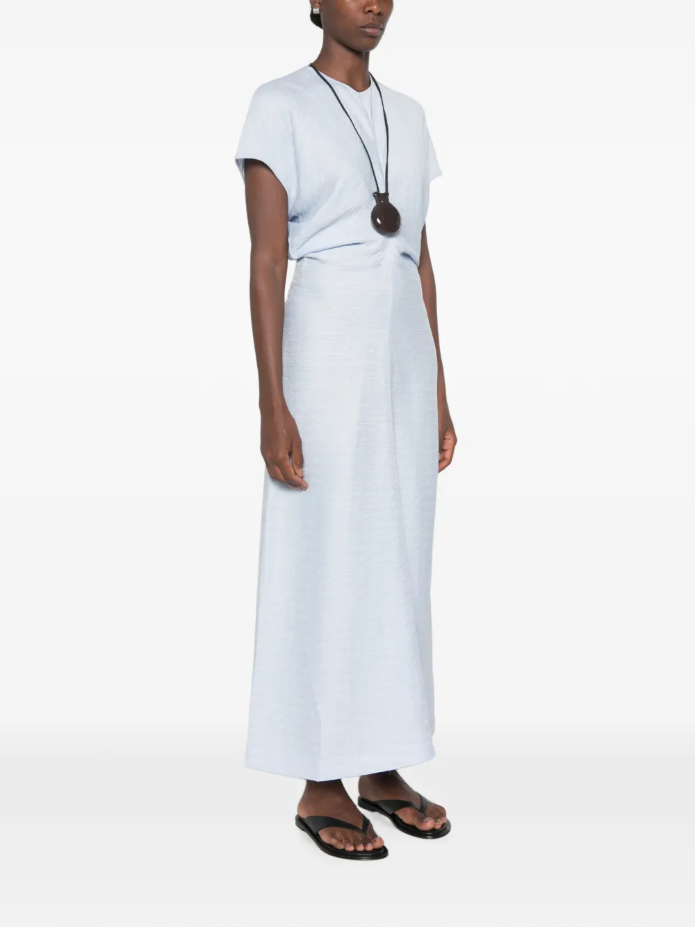 TOTEME Maxi-jurk met soepelvallende taille Blauw