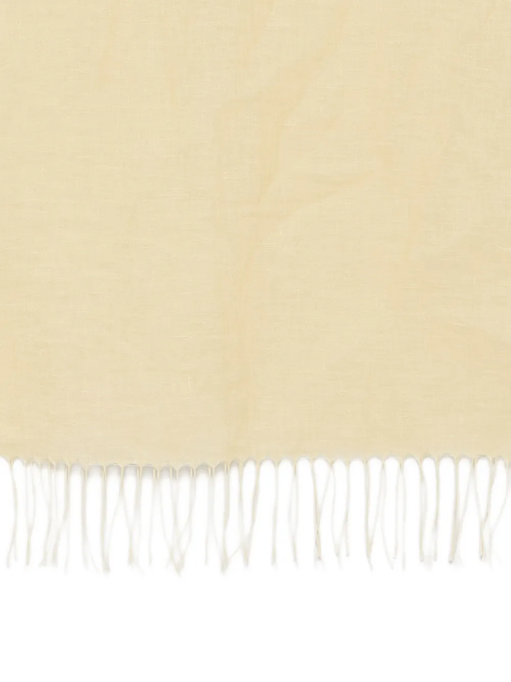 TOTEME Sjaal met geborduurd logo Beige