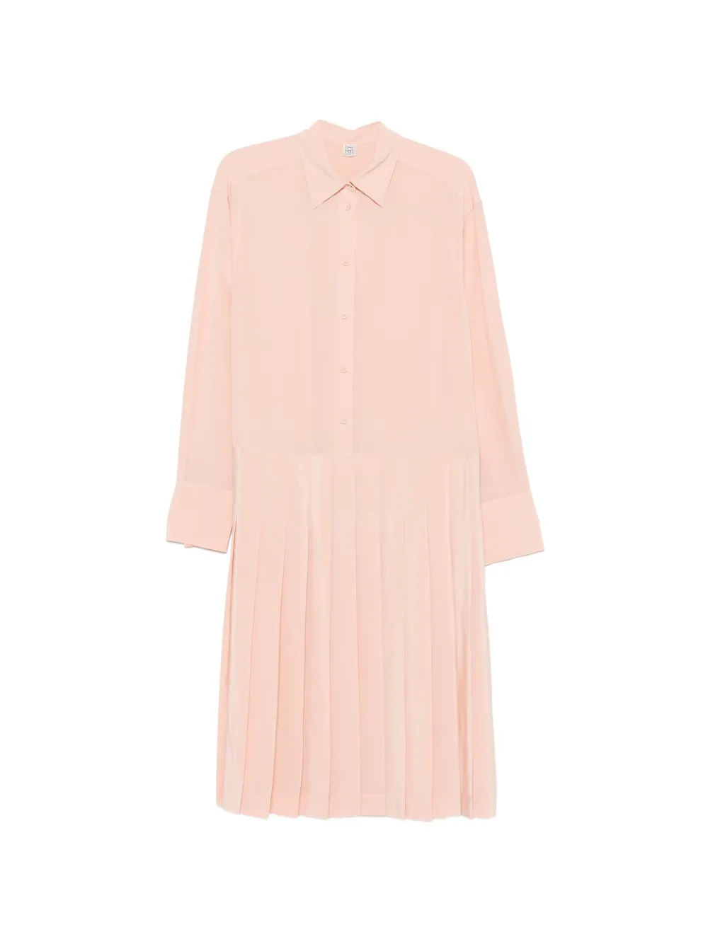 TOTEME Abito midi plissettato - Rosa