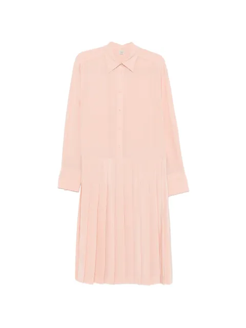TOTEME vestido midi plisado