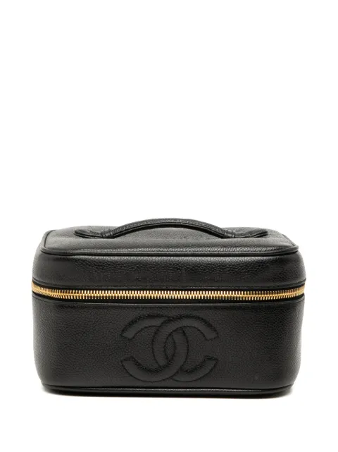 CHANEL Pre-Owned 1994-1996 CC Caviar Case vanity bag