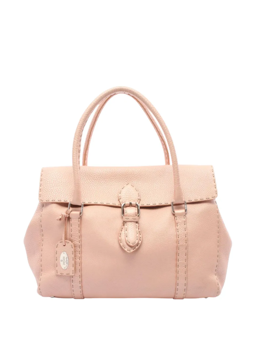 Fendi Pre-Owned 2010-2026 Leather Selleria Linda handbag - Toni neutri