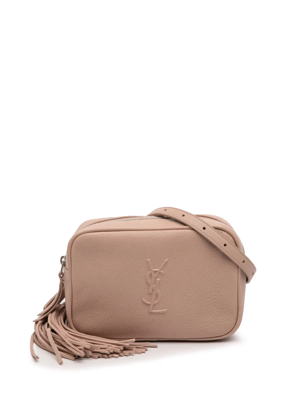 Saint Laurent Pre-Owned 2018 Grained Calfskin Monogram Lou Tassel belt bag - Rosa
