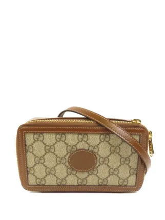 Gucci Pre-Owned GGキャンバス ショルダーバッグ | ブラウン | FARFETCH JP