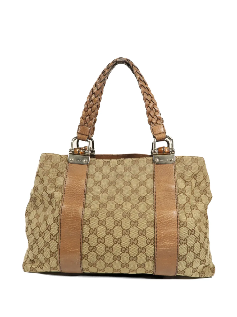 Gucci Pre-Owned GG Bamboo tote bag - Toni neutri