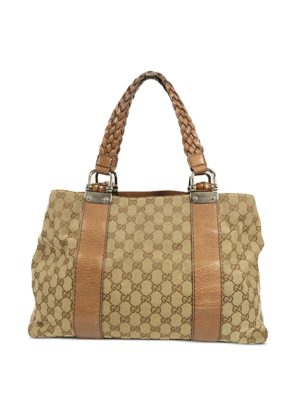 Gucci Pre-Owned GG Bamboo tote bag - Toni neutri