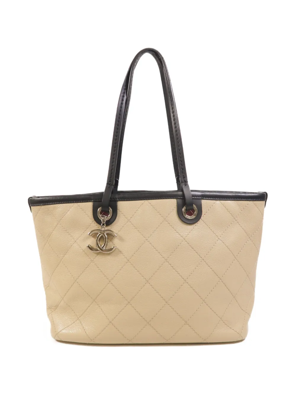 CHANEL Pre-Owned quilted CC tote bag - Toni neutri