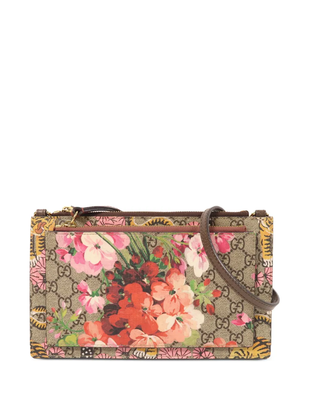Gucci Pre-Owned Bengal Tiger GG cross body bag - Nude