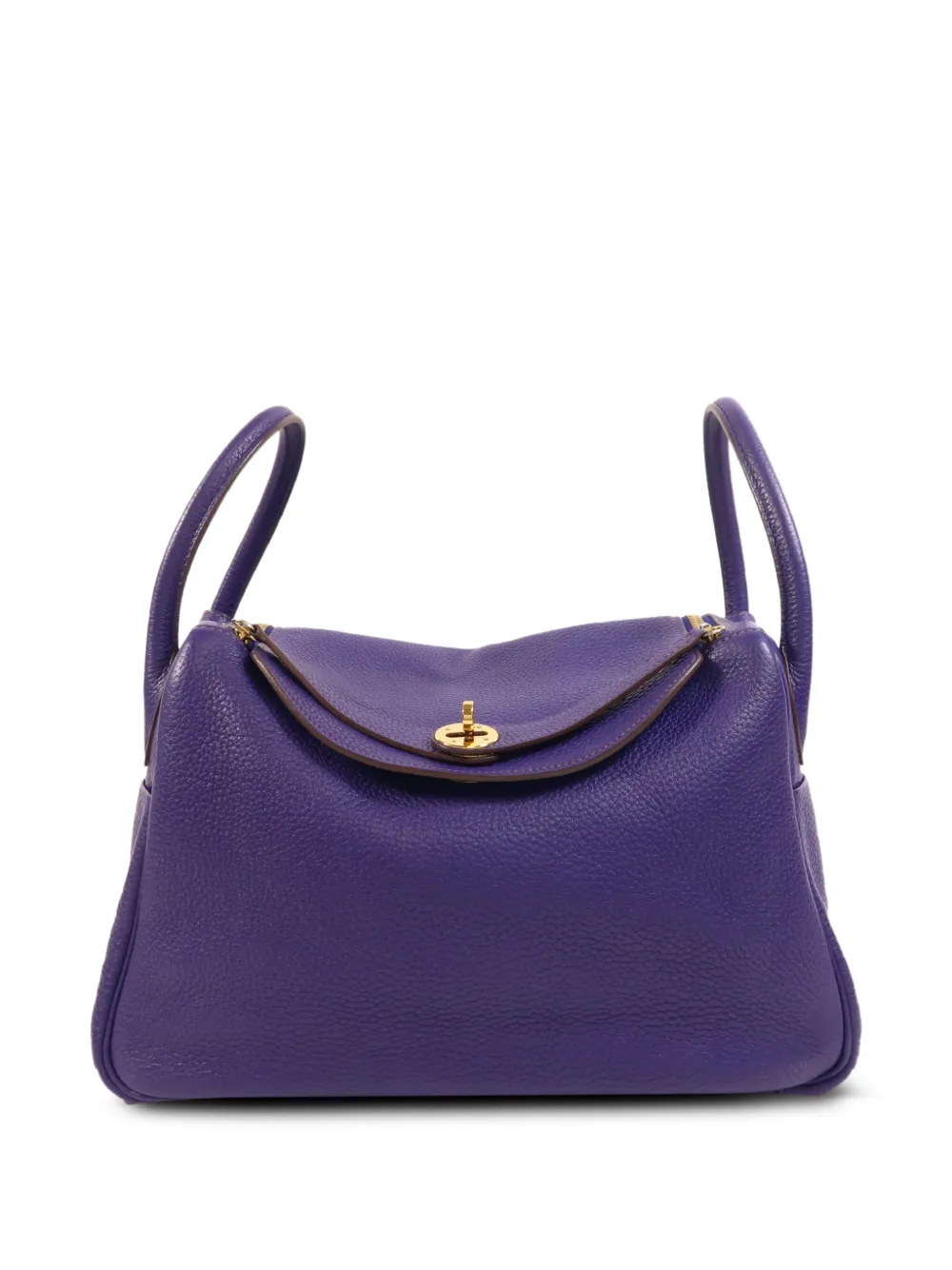 Hermès Pre-Owned 2011 30 Lindy 2 Way Togo leather satchel - Viola