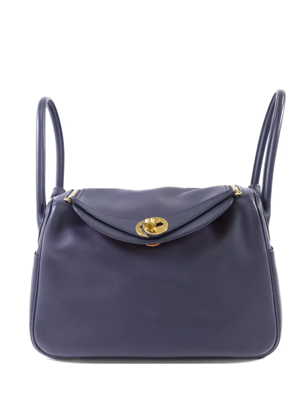 Hermès Pre-Owned Lindy leather tote bag - Blu
