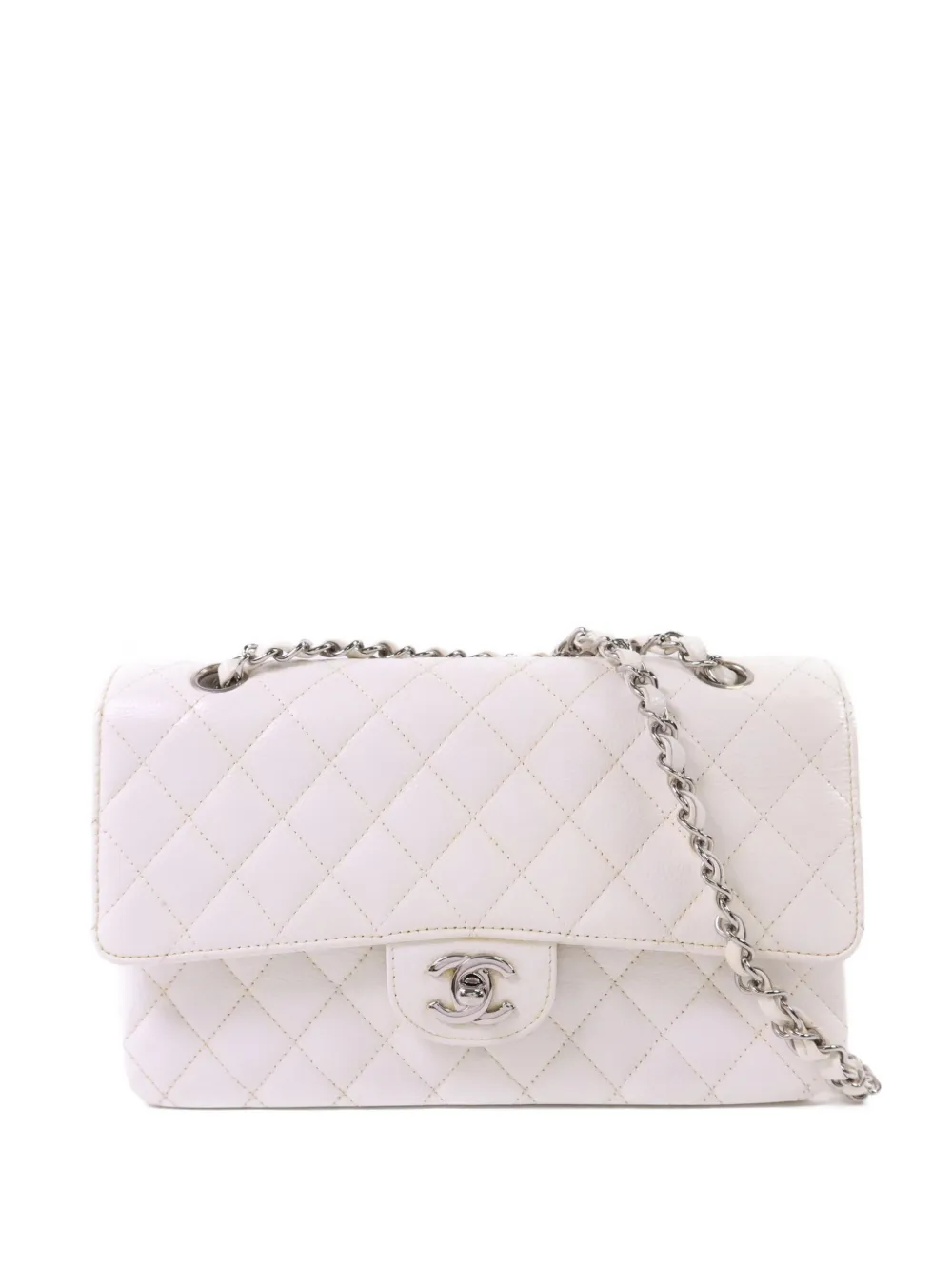 CHANEL Pre-Owned Classic 25 CC turn-lock shoulder bag - Bianco