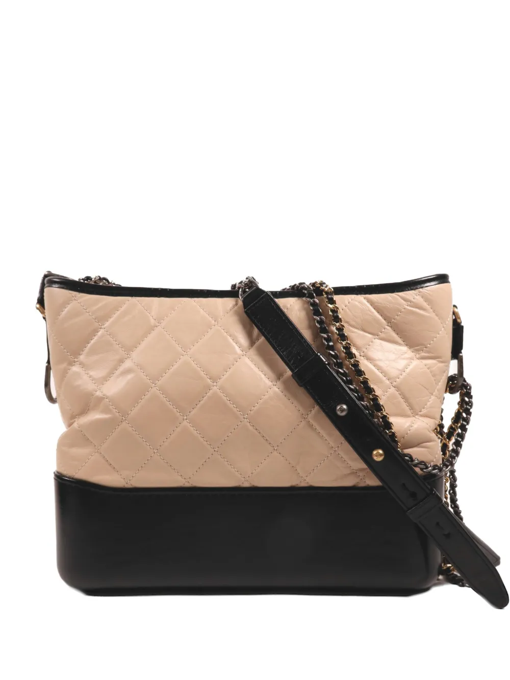 CHANEL Pre-Owned Gabrielle quilted shoulder bag - Neutrals