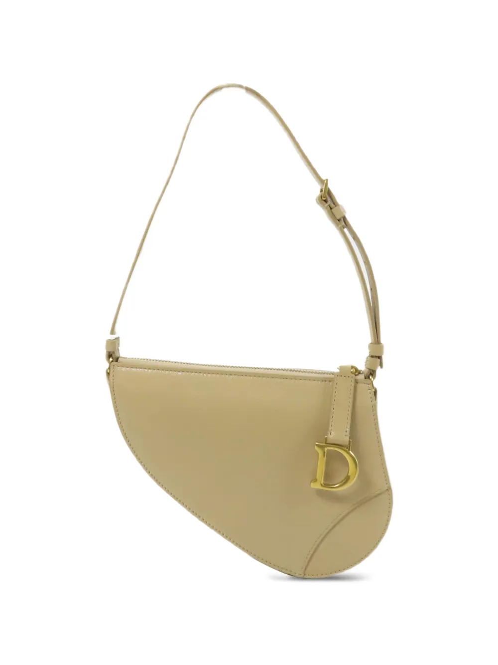 Christian Dior Pre-Owned Saddle Rodeo shoulder bag - Nude