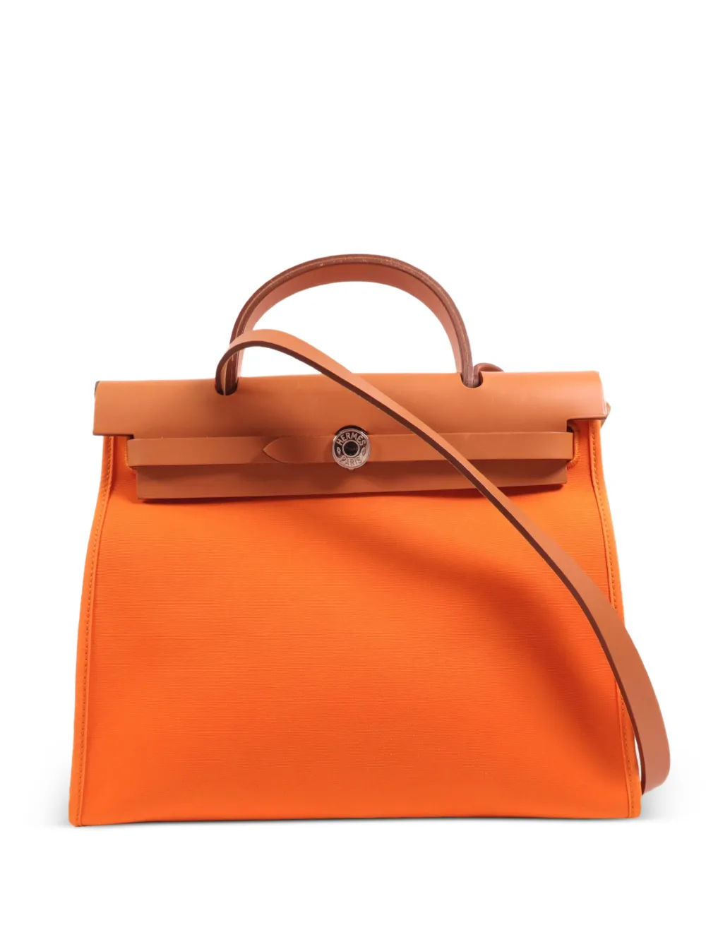 Hermès Pre-Owned PM Herbag two-way canvas handbag - Arancione