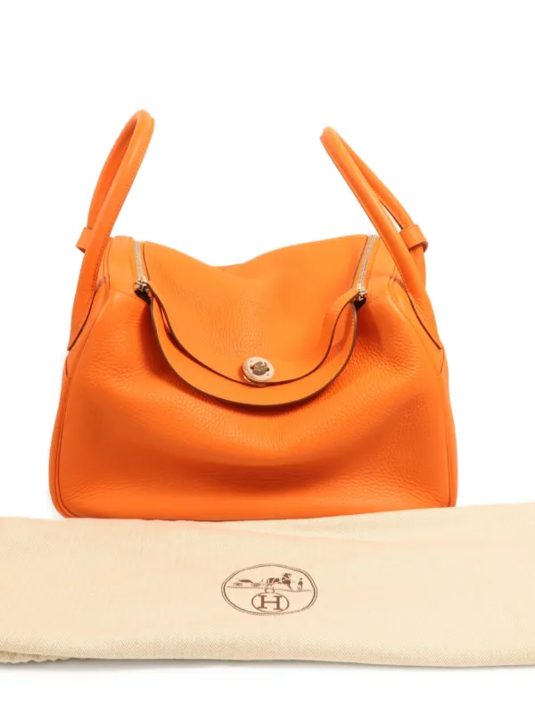 ショッピングバッグ オレンジ Hermès Pre-Owned リンディ 34 ショルダーバッグ | オレンジ | FARFETCH JP