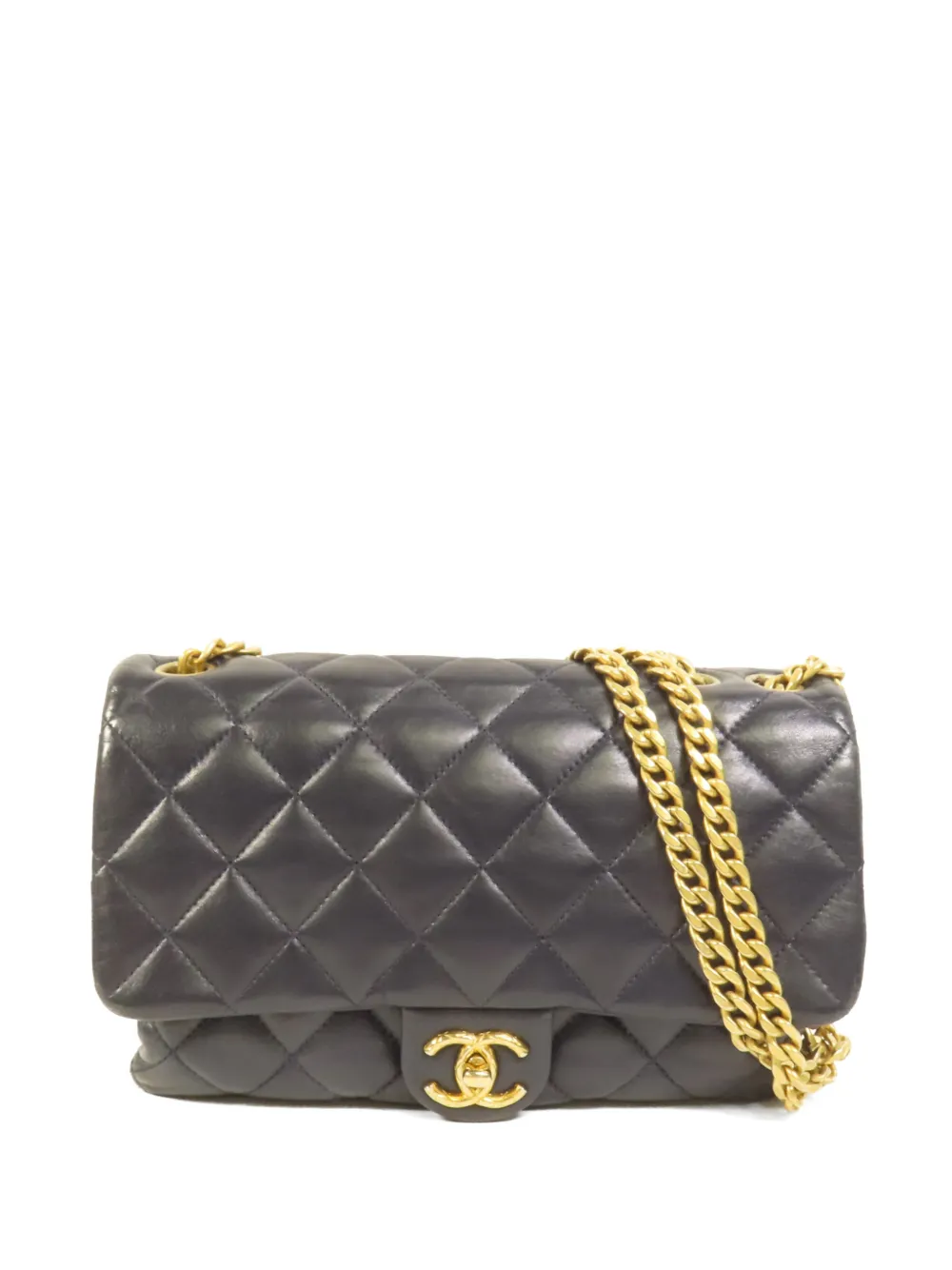 CHANEL Pre-Owned turn-lock chain shoulder bag - Blau