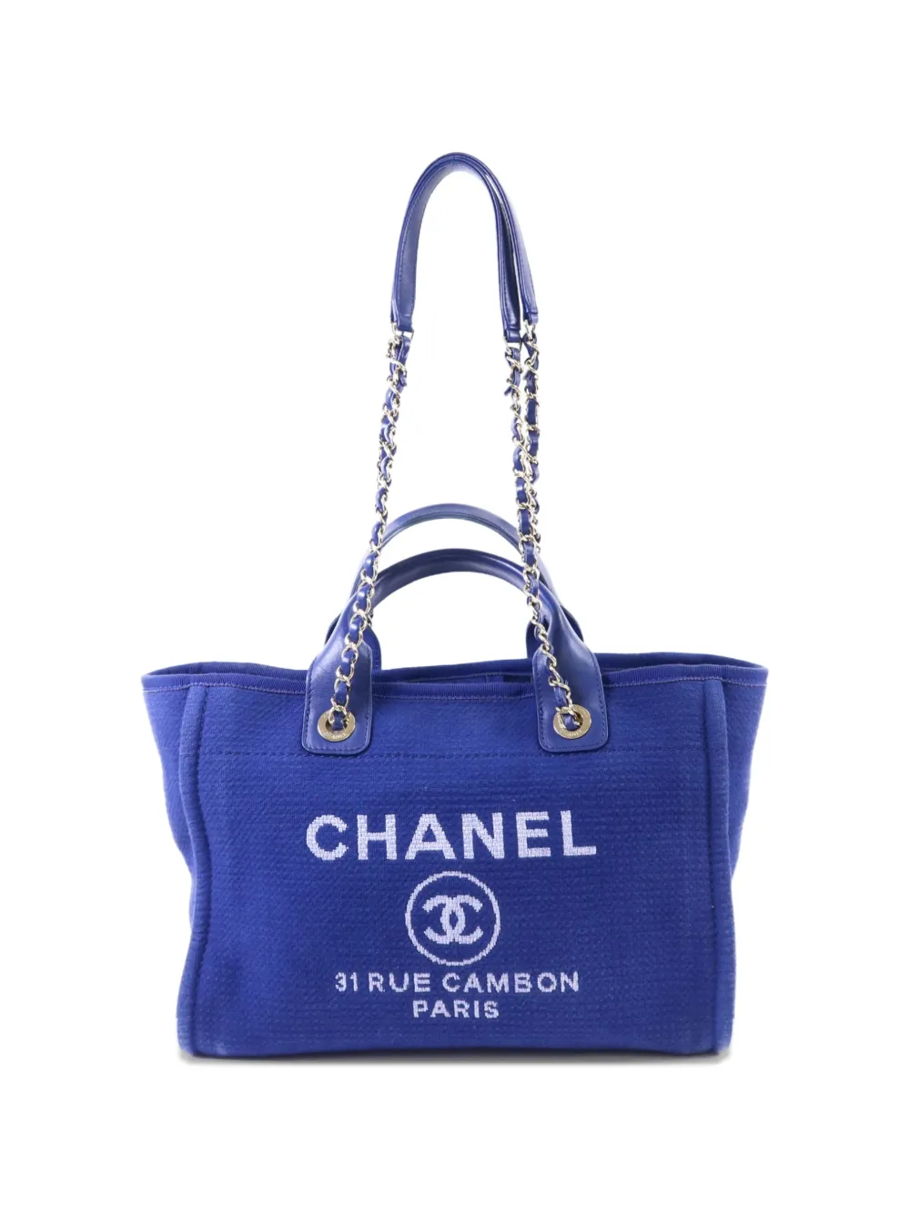 CHANEL Pre-Owned Deauville two-way handbag - Blu
