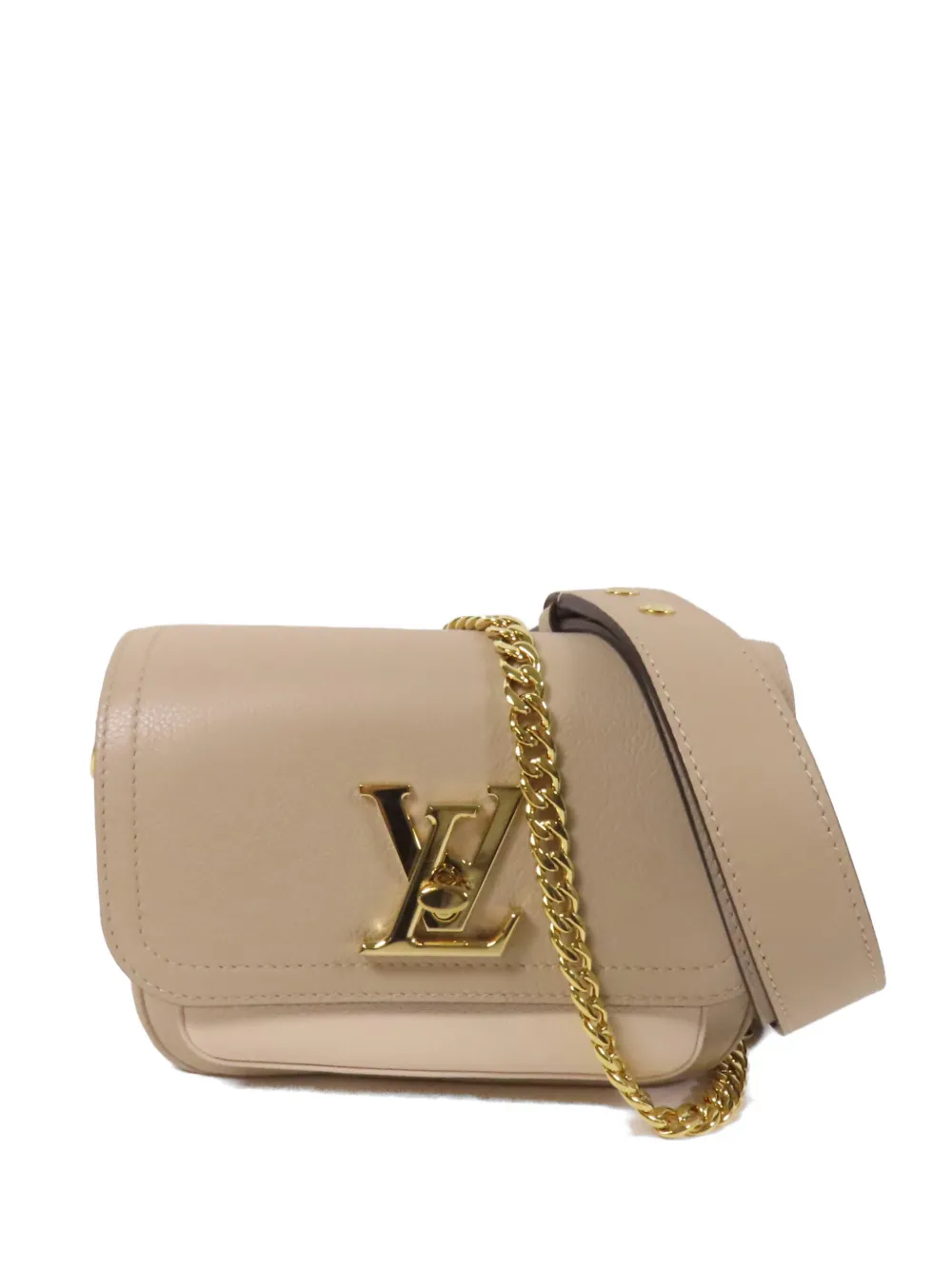 Louis Vuitton Pre-Owned Lockme Tender shoulder bag - Nude