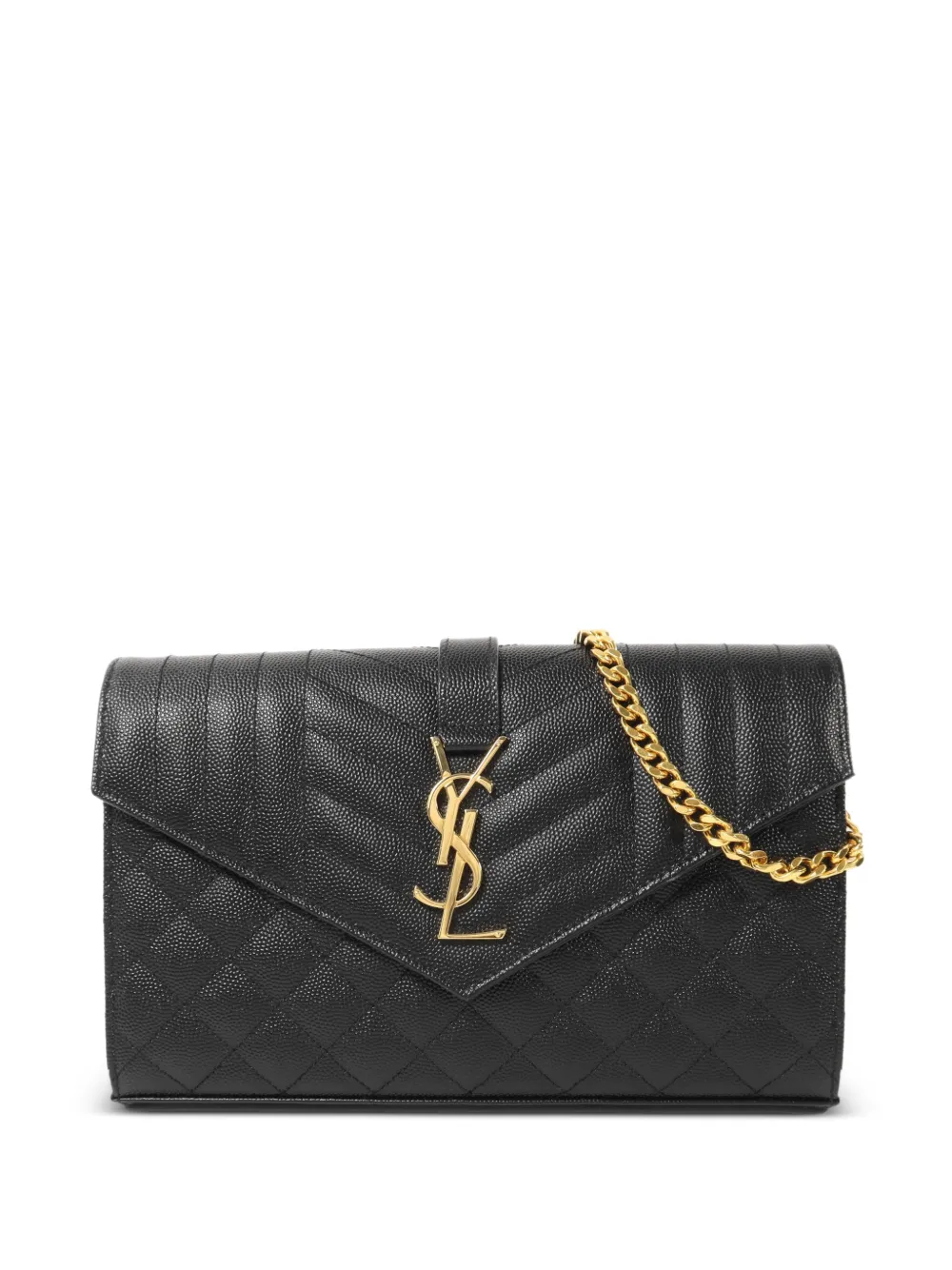 Saint Laurent Pre-Owned small Envelope clutch bag - Black